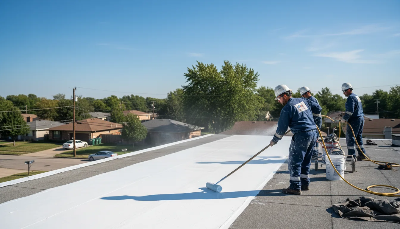Commercial roof coating in Garland, ME near me